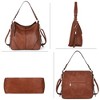 Generic Hobo Bags for Women Crossbody Bags Set PU Leather Crossbody Purses and Handbags Tote Bags - 3 of 4