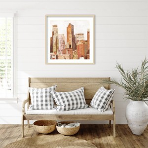 Amanti Art All About City II by Jennifer Gardner Wood Framed Wall Art Print - 1 of 4