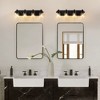 DAKAFUL Bathroom Vanity Light, Vanity Fixtures with Clear Glass Shades,Modern Matte Black Wall Sconce Over Mirror,for Bedroom/Living Room - 4 of 4