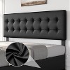 Full Size Bed Frame with 4 Storage Drawers and Headboard, Linen Upholstered Platform Bed Frame with Wooden Slats Support, Button Tufted Design, Grey - 4 of 4