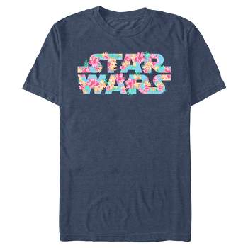Men's Star Wars Floral Hibiscus Logo T-Shirt