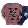 Simply Sage Market Women's Graphic Sweatshirt A Bit Of  A Mess - 2 of 4