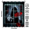 LunaLulinlk Halloween Shower Curtain with Hooks - 2 of 4