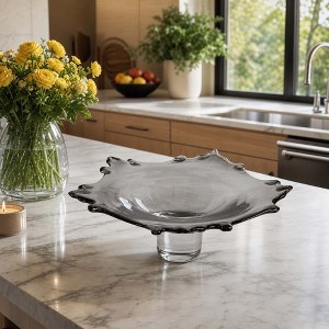 Decorative Glass Bowl for Coffee Table and Kitchen Counter - Round Glam ...