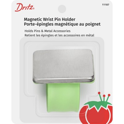 Dritz Magnetic Wrist Pin Holder Blue: Steel Sewing Pins & Needles, Multipurpose Magnetic Pin Holder