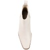Journee Signature Womens Genuine Leather Brooklee Square Toe Stacked Chelsea Booties - 4 of 4