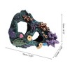 Unique Bargains Aquarium Decorations Hollow Tree Trunk Ornament Resin Fish Accessories Multicolor 5.91" Length 1 Pcs - 4 of 4