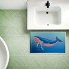 Stupell Industries Coastal Whale With Bubbles Printed Plush Bath Mat And Bath Rug, Design By Darlene Seale, 18"X30" - 4 of 4