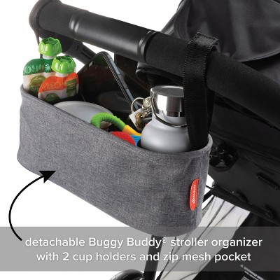 Diono Quantum 4 3-in-1 Travel System with LiteClik30 R SafePlus Infant Car Seat and Base, Black Jet