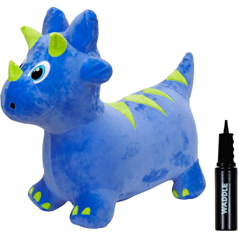 Waddle Plush Hopper - Triceratops