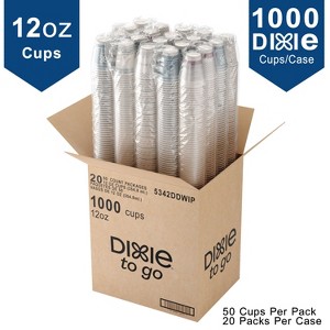 Dixie To Go Disposable 12oz Paper Cups - 1000 Count - 1 of 1