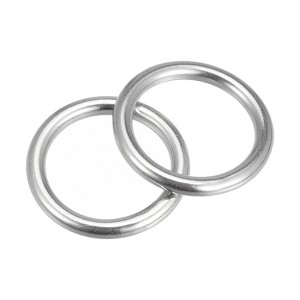 Unique Bargains Hanging Hardware 316 Stainless Steel Welded O-Rings 2 Pcs - 1 of 4