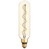 GE 40W Vintage Style T20 LED Light Bulb Amber Glass: Dimmable Edison Bulb, 350 Lumens, 2000K, E26 Base, 13.7-Year Life - 3 of 4