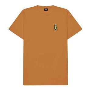 Dalix Robot (Glow in the Dark) Embroidered Relaxed Heavy Soft Cotton T Shirt Mens - 1 of 4