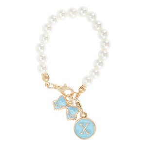 Unique Bargains Pearl Chain Bow Water Cup Pendant 1 Pc - 1 of 4