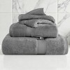 Egyptian Cotton Ultra Plush Quick Dry Towel and Washcloth Set by Blue Nile Mills - 2 of 4