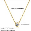 Diamond Choker Necklace for Women: Dainty 14K Gold/Sterling Silver Gold Plated CZ Jewelry, Trendy Gift - 3 of 4