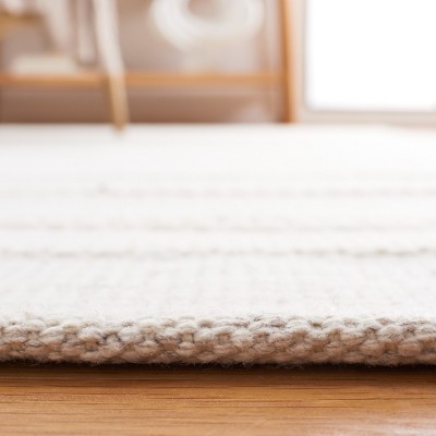 Ivory and Beige Handmade Flatweave Kilim Rug