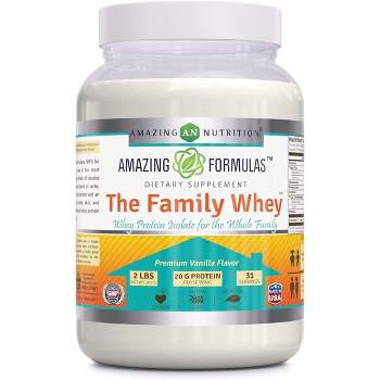 Amazing Formulas The Family Whey Protein Isolate Vanilla Flavor 2 Lbs