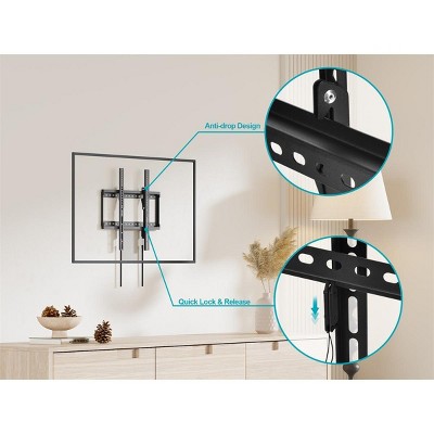 Black Steel Slim Tilt TV Wall Mount for 23" to 55" TVs