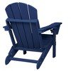 TiramisuBest Folding Chair with Dual Cup Holder Set of 2 - Composite Adirondack Chair with Wood Texture- Gray - 3 of 4