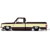 Chevrolet Silverado Truck "KAIDO Vintage Spec V1" Brown with Cream Sides "Kaido House" Special 1/64 Diecast Model Car by Mini GT - 3 of 4