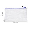 Unique Bargains PVC Waterproof Mesh Zipper Home Office Travel File Bags 12 Pcs - 2 of 4