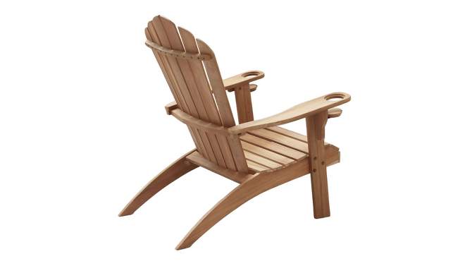 Sherwood Oversized Adirondack Chair with Cup Holder - Teak - Cambridge Casual, 2 of 11, play video