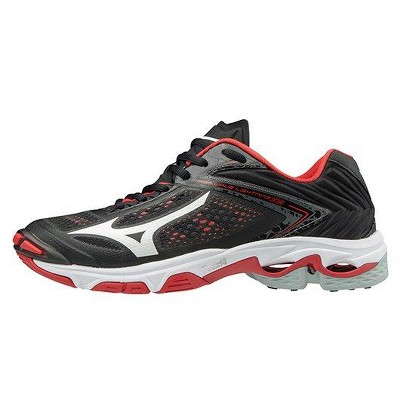 red and black mizuno volleyball shoes
