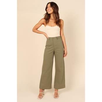Women's Faux Leather High-rise Flare Pants - Ava & Viv™ Brown 22