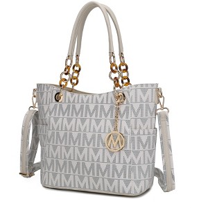 MKF Collection Kissaten Milan “M” Signature Tote Faux Leather Shoulder Bag for Women by Mia K - 1 of 4