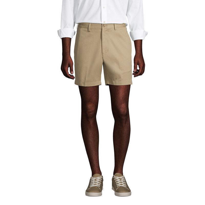 Lands' End Lands' End Men's Traditional Fit 6" No Iron Chino Shorts, 1 of 5