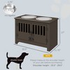 Kumasinova Large Dog Food Storage Container,Elevated Dog Bowls with Storage Cabinet Containing Large 37L Capacity,Raised Dog Bowl Stand - 3 of 4