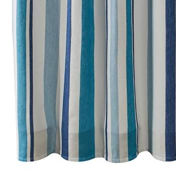 Split P Colby Stripe Blue Shower Curtain 72" x 72"