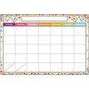Ashley Productions® Smart Poly Chart, 13" x 19", Confetti Calendar, Pack of 6 - 2 of 2
