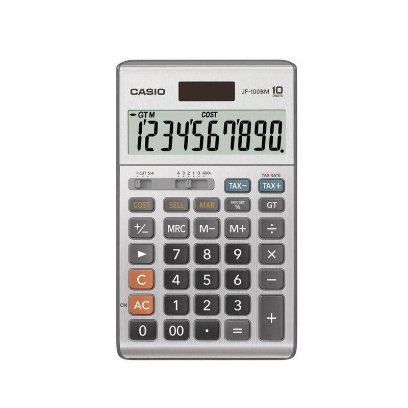 Casio JF100 Professional Desktop Calculator - Silver, 2 of 3