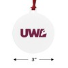 University of Wisconsin - La Crosse University Secondary Logo Aluminum Holiday Christmas Tree Ornament - 3 of 4