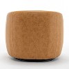 SEYNAR Modern Glam PU Leather 360 Degree Swivel Accent Armchair - 4 of 4