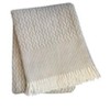 HomeRoots 55" X 70" Linen Cotton Blend Woven Plush Throw Blanket with Fringe - 4 of 4