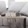 Metal Frame Coffee Table with Storage Driftwood - Merrick Lane - 4 of 4