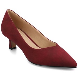 Journee Women's Pammie Medium and Wide Width Pumps - 1 of 4