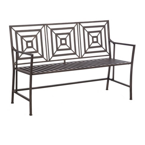 Black metal bench deals target