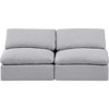 Meridian Furniture,Indulge Linen Textured Fabric Modular Sofa - 4 of 4