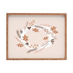 Orara Studio Christmas Wreath Festive Rectangular Tray -Deny Designs - 1 of 2