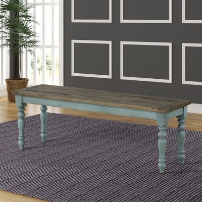 NicBex Wood Dining Bench,52 inch Ottoman with Turned Legs for Living Room,Entryway