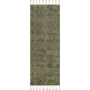 Nuloom Kerry Textured Geometric Tasseled Area Rug - 1 of 4
