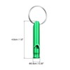 Unique Bargains Aluminum Alloy Camping Hunting Outdoor Survival Signal Whistles with Keychains 6 Pcs - 2 of 4