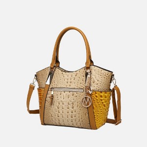 MKF Collection Janise Women's Croc Embossed Tote Bag by Mia K - 1 of 4