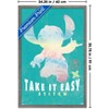 Trends International Disney Lilo and Stitch: Beach Vibes - Take It Easy Framed Wall Poster Prints - 3 of 4