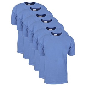 6 Pack Shaka Wear Men's Max Heavyweight Short Sleeve Crew Neck T-Shirt - 1 of 4
